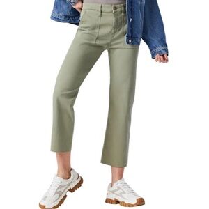 MAVI Sheila High Rise Cotton Pants/Jeans - Green, Size 23/29